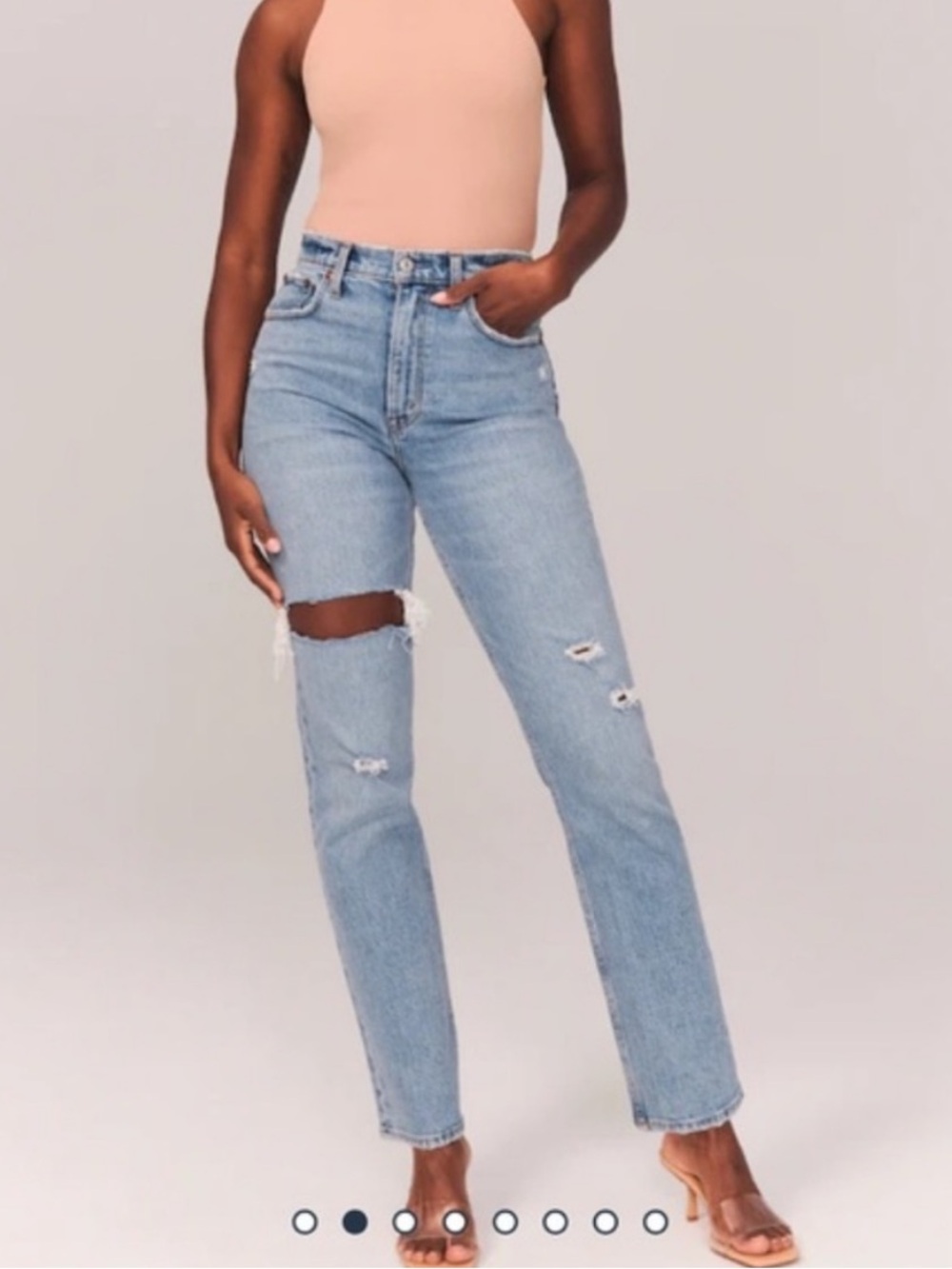 Abercrombie & Fitch the 90s straight ultra high rise jean size 32/14R